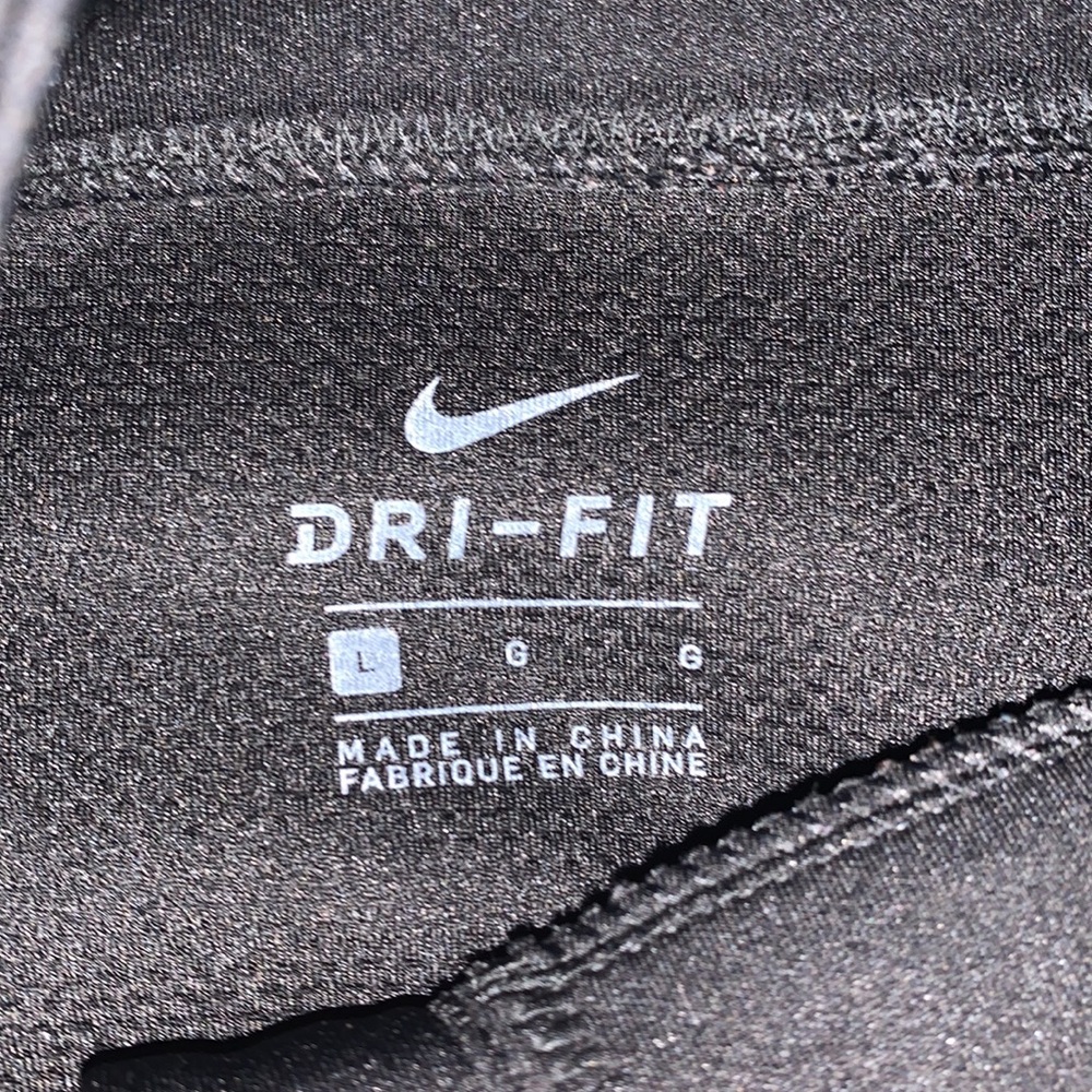 black & grey nike qaurter zip, cropped